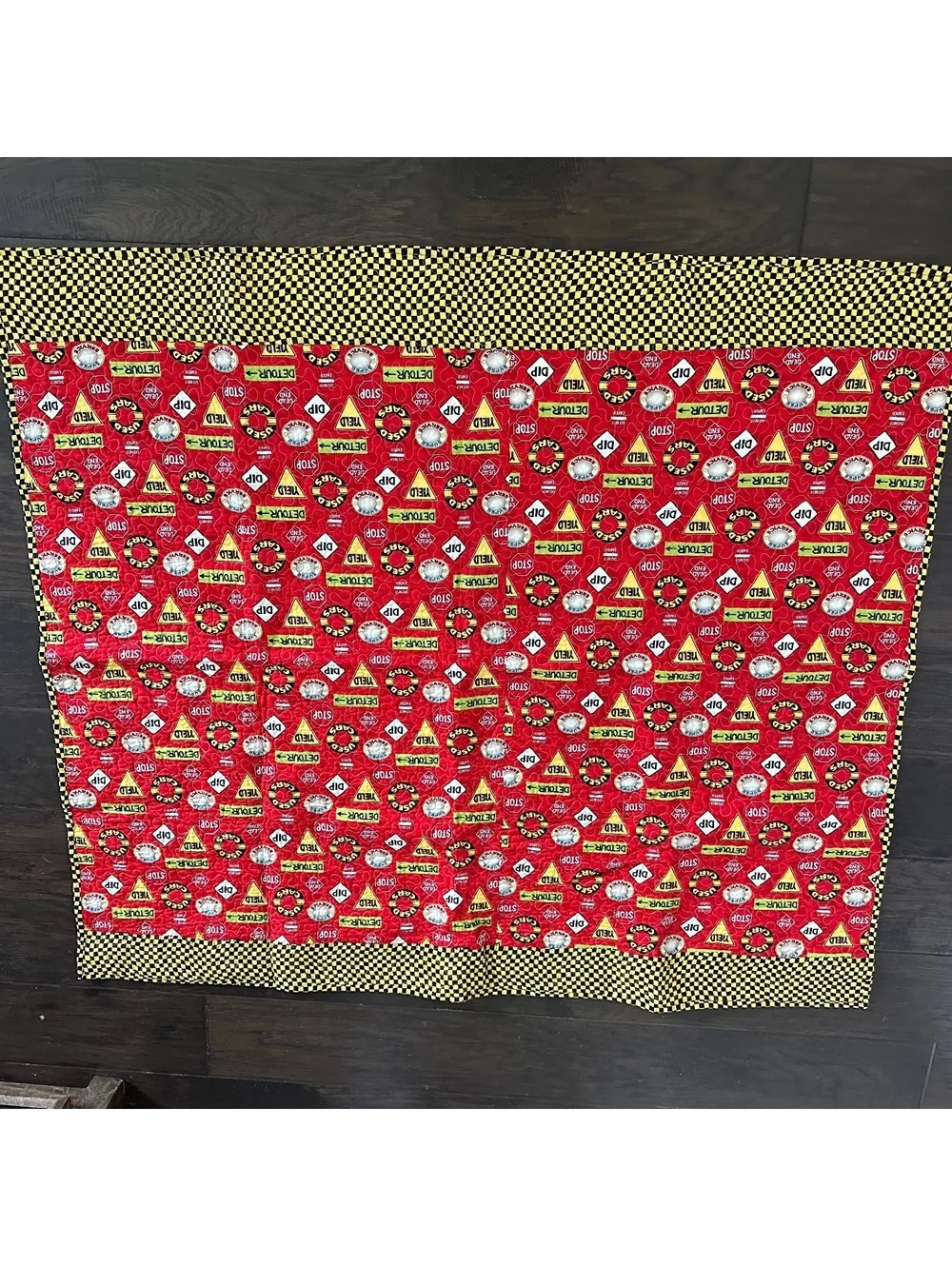 handmade Boys Cars Racing Track Quilt